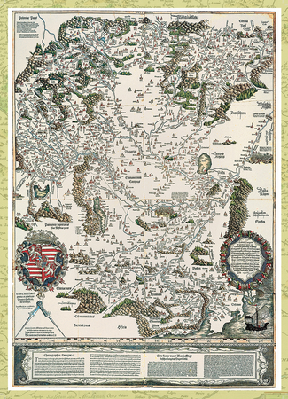 Magyarország régi térképeken 5. rész - Lázár deák térképe (1528)