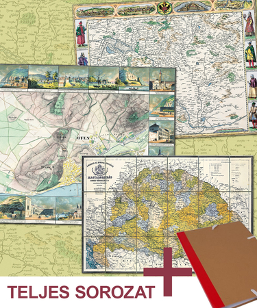 Borítókép: Magyarország régi térképeken 1-6. rész + gyűjtő mappa