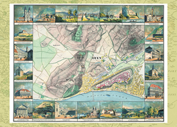 Magyarország régi térképeken 2. rész - Buda látrajzokkal díszített térképe (1837)
